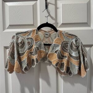 ASOS Chic Beaded Bolero Jacket NEW jewel wrap costume